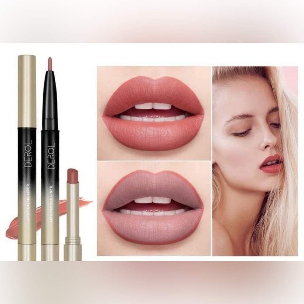 Nude Pink Lipstick Pen & Lip Liner Set - Picture 2 of 4